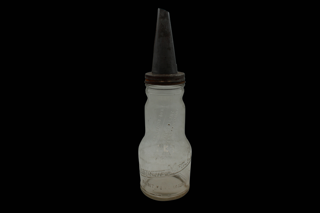 Vintage Glass Oil Bottle