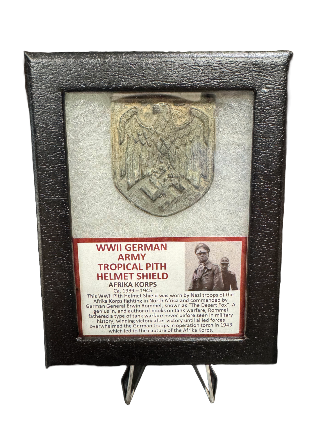 WWII German Helmet Shield