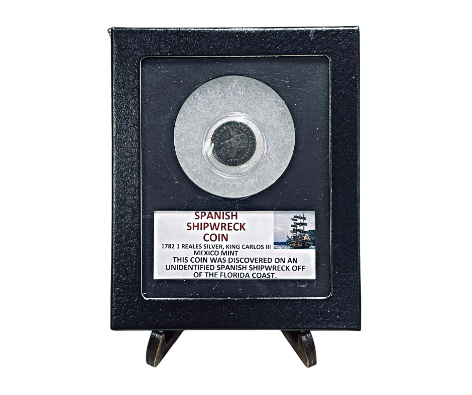 Spanish Shipwreck Coin - 1782 1 Reales Silver