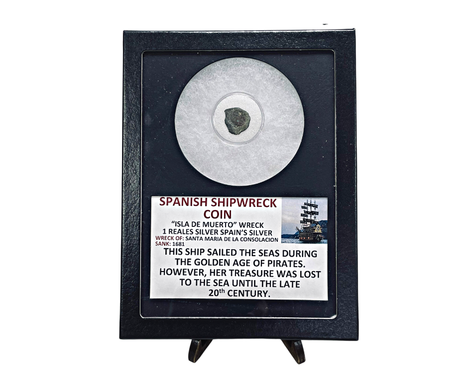 Spanish Shipwreck Coin - 1 Reales Silver - "Isla De Muerto"
