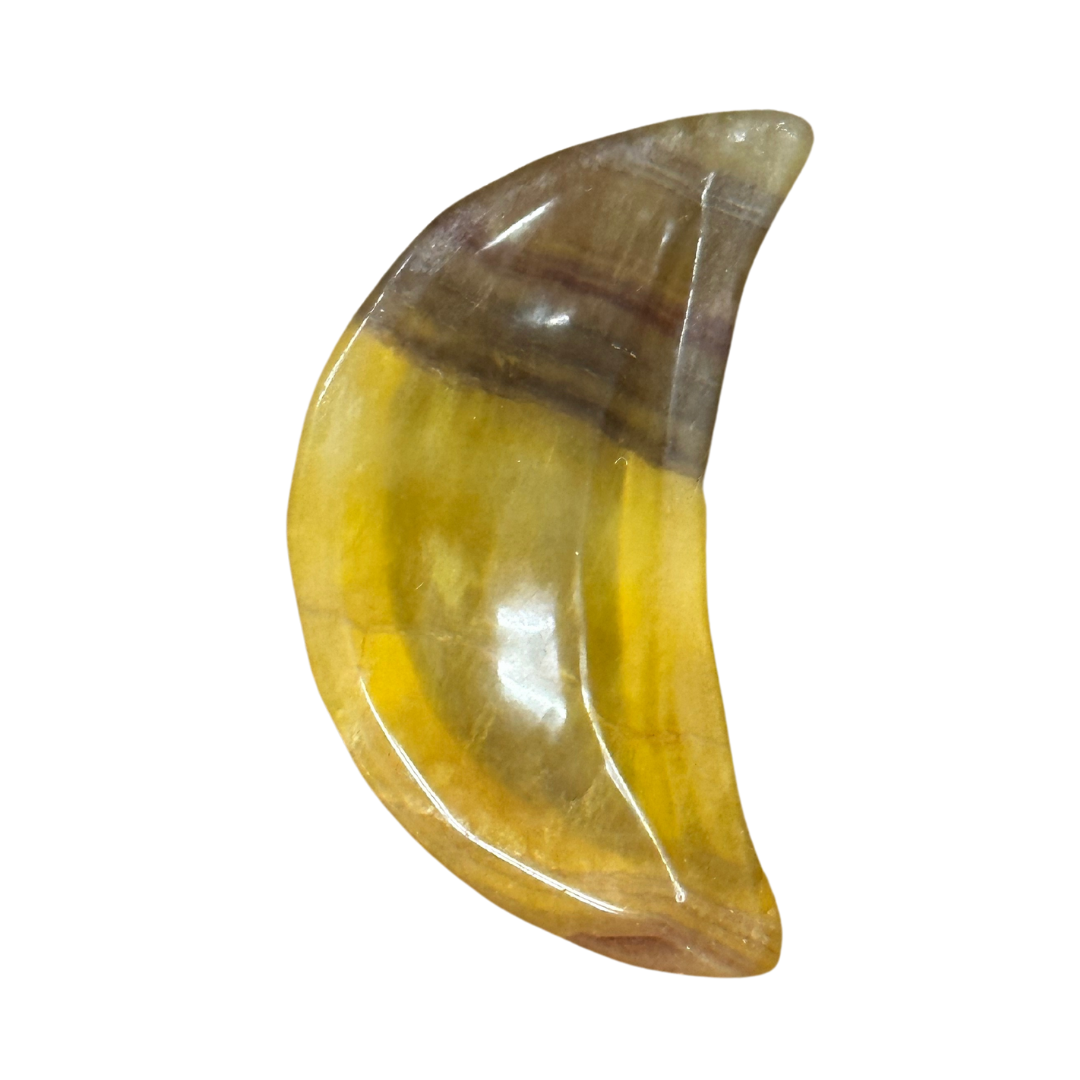 Fluorite Crecent Moon Bowl