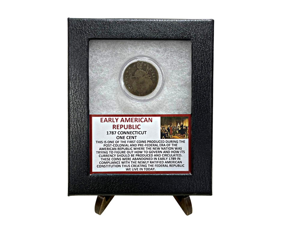 1787 Connecticut Copper Coin – Early American Republic Pre-Federal ...