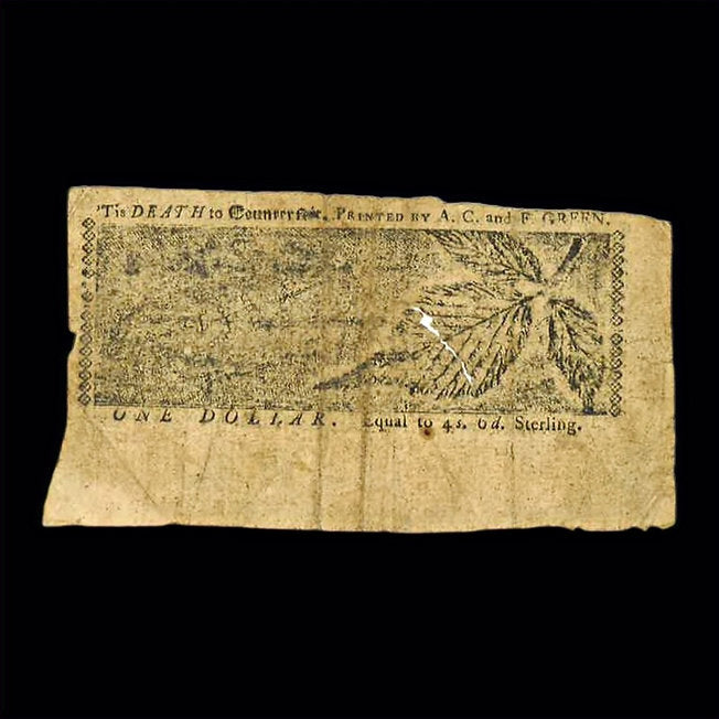 Colonial American Currency ~ 1774 British $1 Dollar